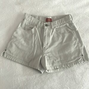 GAP Y2K Cream Denim Women’s High-Rise Cotton Shorts, Size 4
